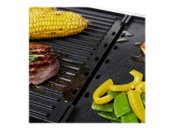 Gastroback Design Plancha &amp; BBQ, Sort, Rustfrit stål, Rustfrit stål, Rustfrit stål, Rektangulær, Dreje, 1300 cm², 420 x 280 mm