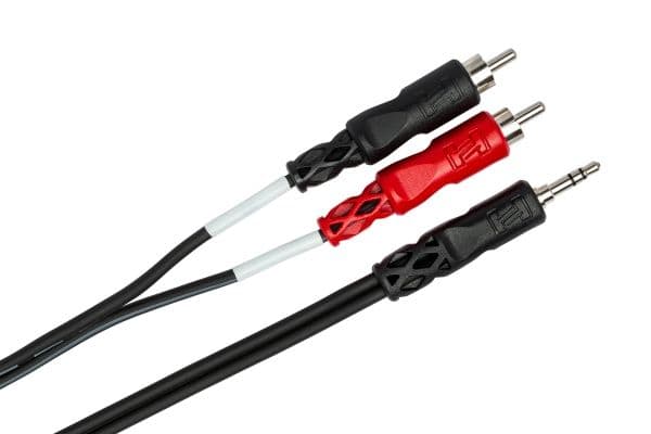 Hosa Technology CMR-210, 3.5mm, Hankjønn, 2 x RCA, Hankjønn, 3,05 m, Sort