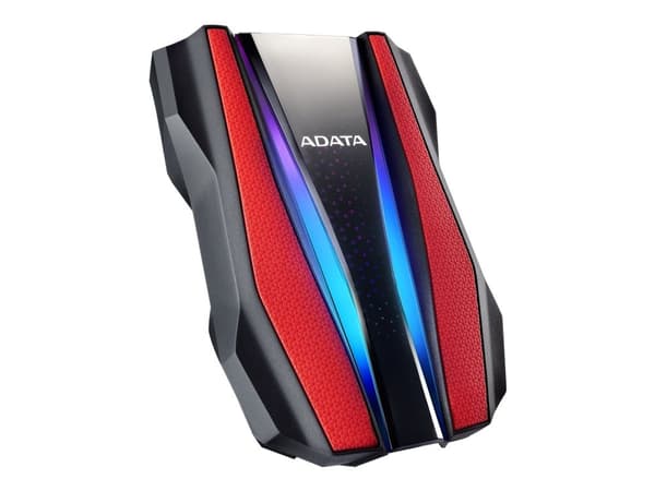 ADATA HD770G - Hårddisk - krypterat - 2 TB - extern (portabel) - USB 3.2 Gen 1 - 256 bitars AES - röd