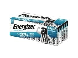 Paristot Energizer Alkaline Max Plus AA, 50 kpl, pakkaus
