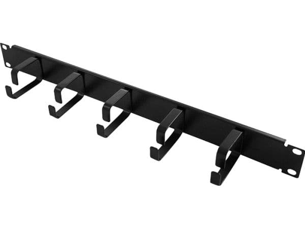 LogiLink 19" Cable Management Bar 1U, Sort, 600 g