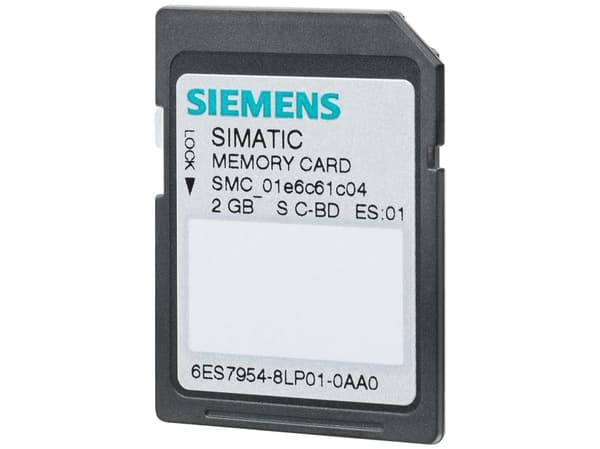 SIMATIC S7 hukommelsekort for S7-1x 00 CPU 3 3V Flash 2 GB