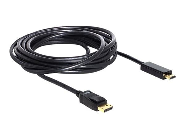Delock - Adapterkabel - DisplayPort hann til HDMI hann