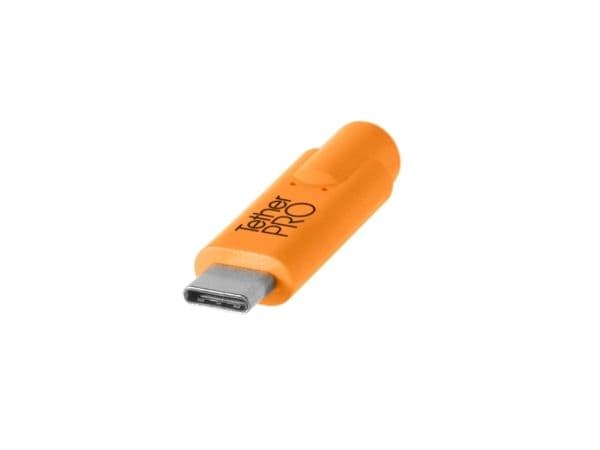 Tether Tools CUC15-ORG, 4,6 m, USB C, USB C, USB 3.2 Gen 1 (3.1 Gen 1), 5000 Mbit/s, Oranssi