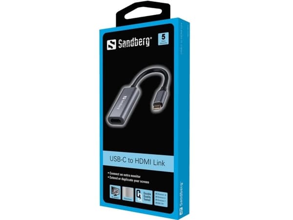 Sandberg-sovitin USB-C til HDMI - 4K