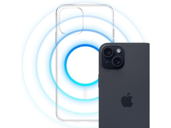 3MK Clear MagCase, Mobilskal, Apple, iPhone 15, 15,5 cm (6.12"), Transparent