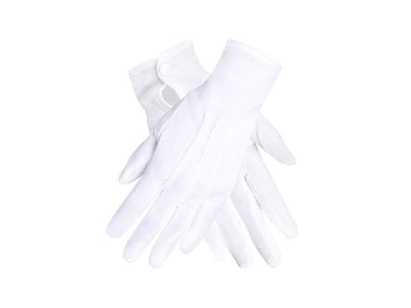 Vita korta handskar XL