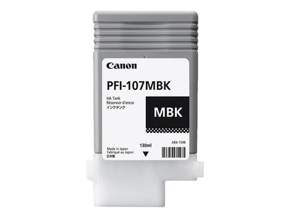 Canon PFI107MBK blekk (matt sort)