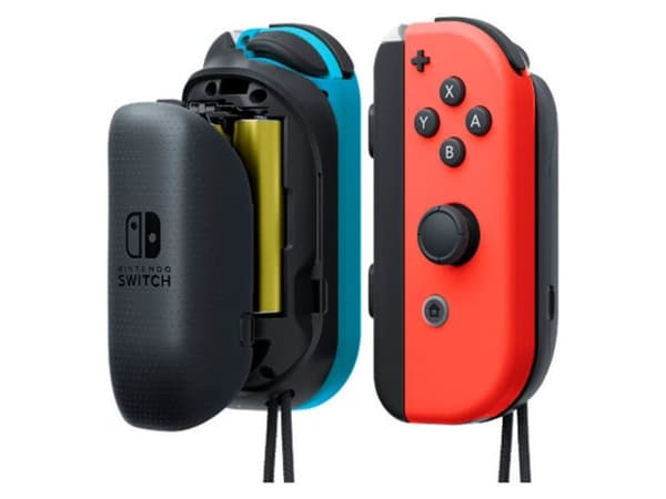 Nintendo Switch Joy-Con AA Battery Pack Pair, Setti, Nintendo Switch, Musta, Harmaa, Matta, Nintendo Switch Joy-Con, 4 kpl