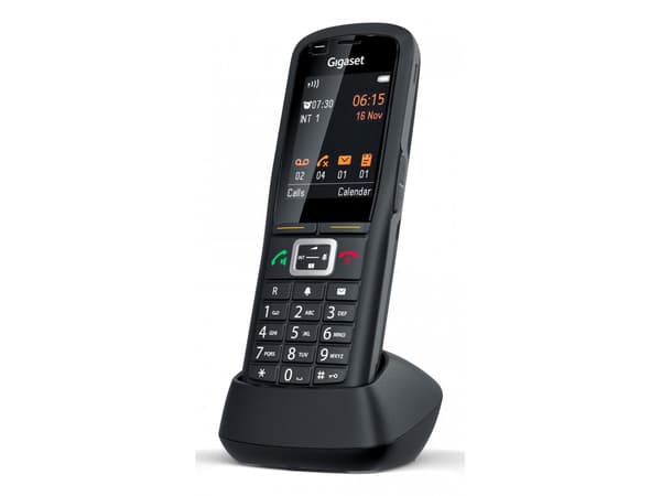 Gigaset R700H protect PRO - Trådlös förlängningshandenhet - med Bluetooth interface med nummerpresentation - ECO DECT\GAP\CAT-iq - svart