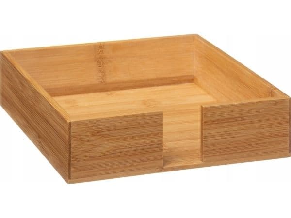 5fem Bambus serviettholder, 20 x 20 cm, serviettbeholder
