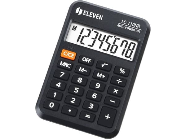 Eleven Eleven Calculator LC110NR, musta, tasku, 8 istuinta