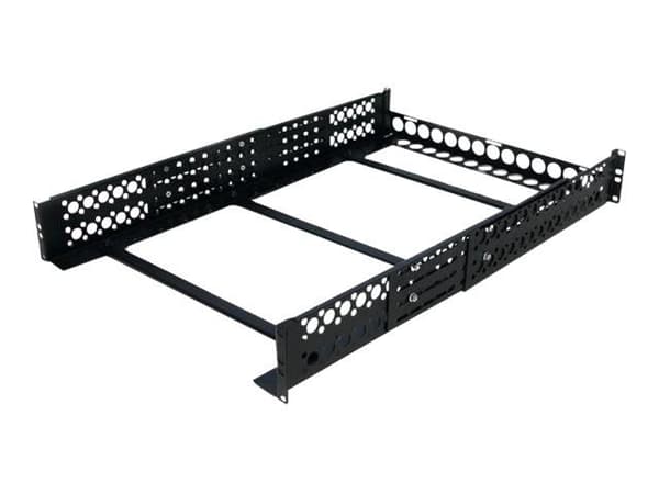 StarTech.com UNIRAILS2U, Kehikkokisko, Terästä, musta, 3,7 kg