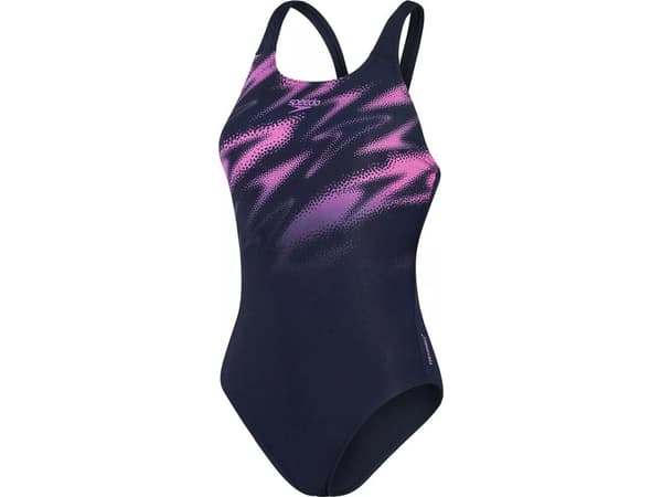 Speedo dame badedrakt HYPERBOOM PLMT MSBK AF navy/pink str. 28