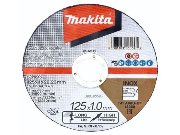 Makitan leikkuupyörä 125*22*1MM EXTRA THIN
