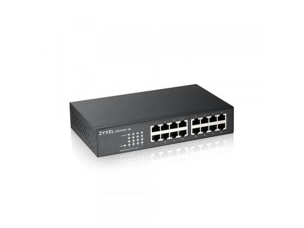 Zyxel GS1100-16 - Switch - 16 x 10/100/1000 - stasjonær, rackmonterbar