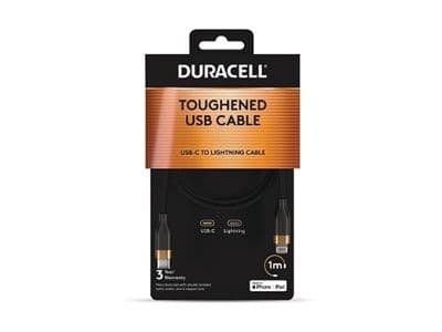 Duracell - Lightning-kabel - USB-C hane till Lightning hane - 1 m - MFI-certifierad
