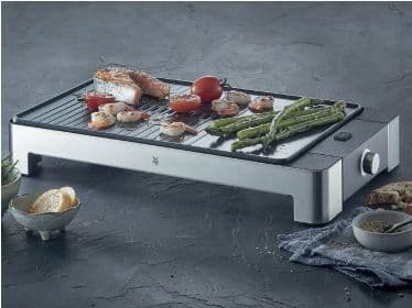 WMF 0415330011, 2000 W, Grill, Elektrisk, 270 x 410 mm, Rektangulær, Sort, Rustfritt stål