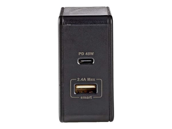 Nedis WCPD45W100BK, Sisätila, USB, Musta