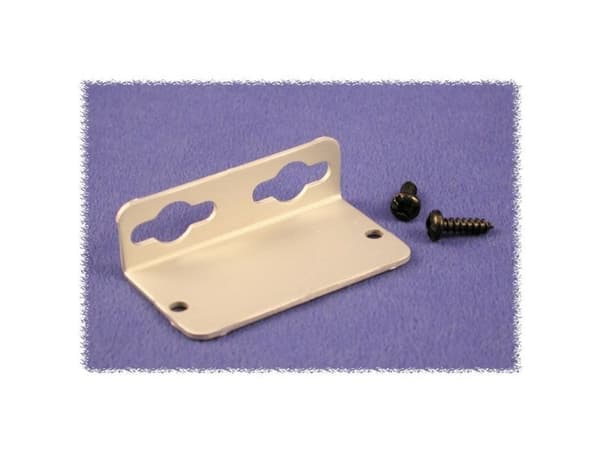 Hammond Electronics 1455LFBK Seinäkiinnike Alumiini Musta 1 pari
