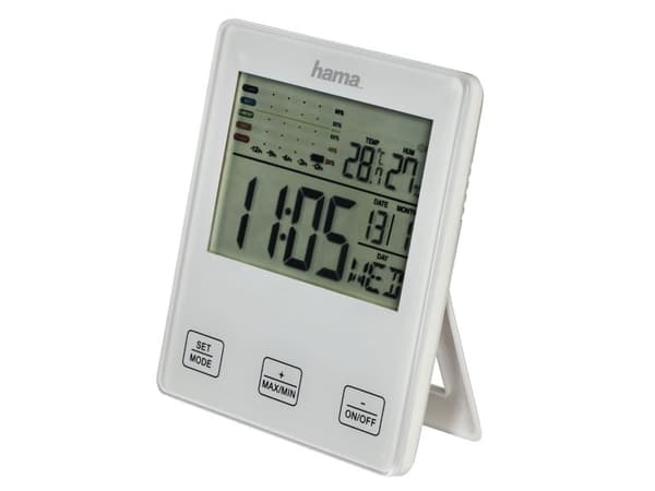 Hama TH-10 - Värmehygrometer - digital - vit