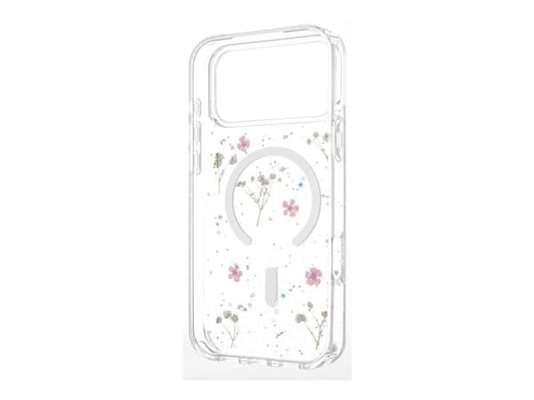 Fast baksidesfodralFIXEDMagBloom med MagSafe-stöd för Apple iPhone 17 Pro Max, Blush Plum