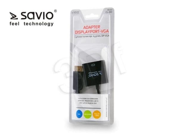 SAVIO CL-90 - Videotransformator - DisplayPort - VGA