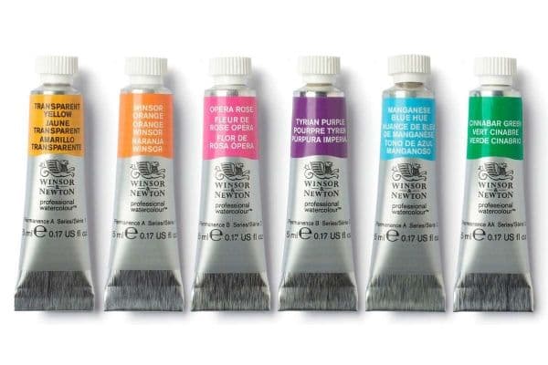 Proff. akvarellsett 6x5 ml, vibrant