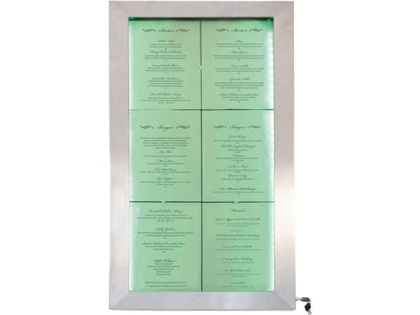 Securit® 6xA4 STAINLESS STEEL informationsdisplay