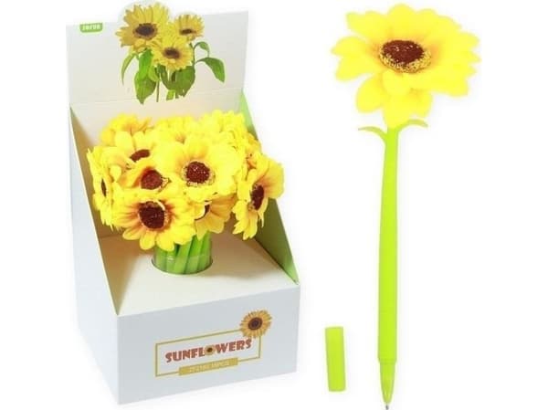 Sunflower kulepenn blå (16 stk.)