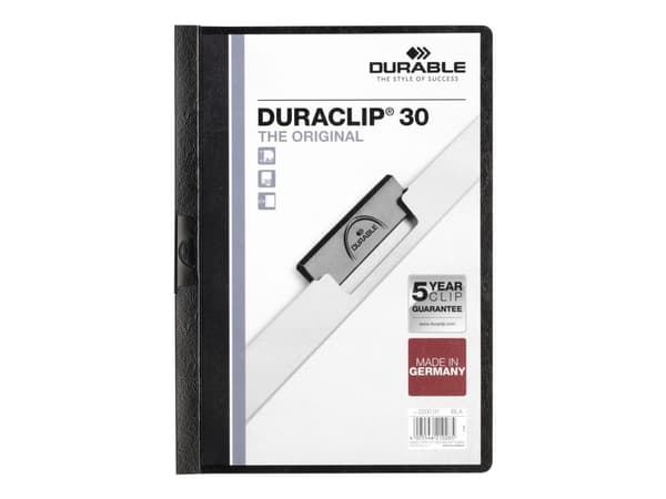 Universalmappe Durable Duraclip, 30 ark, lajitelma, A4