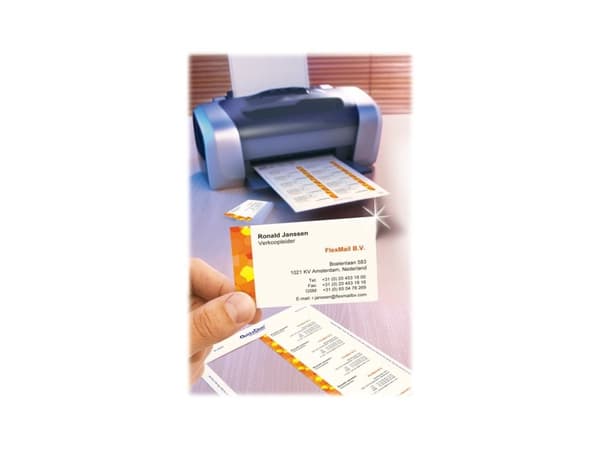 Avery Quick&Clean - Hvit - 220 g/m² - 25 stk 250) visittkort