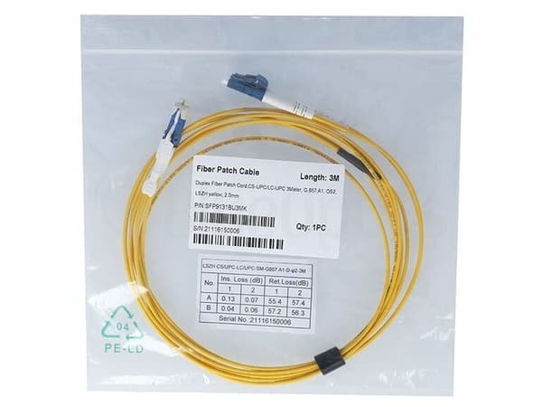 BlueOptics SFP9131BU2MK, 2 m, OS2, CS, LC