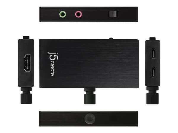 j5create JVA02-N - Videofångstadapter - USB-C 3.1 - svart