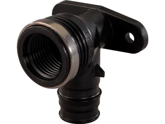 Uponor Q&E dækvinkel PPSU 16 mm x 1/2" L=43 mm