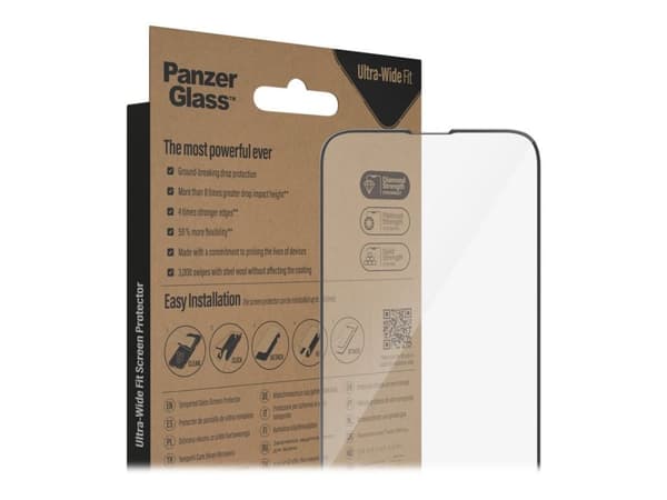 PanzerGlass ® Screen Protector iPhone 14 Plus | 13 Pro Max | Ultra-Wide Fit w. EasyAligner, Apple, Apple - iPhone 14 Plus, Apple - iPhone 13 Pro Ma...