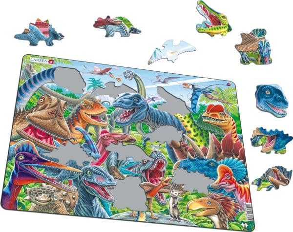 Larsen Maxi Cheerful Dinosaurs 43 pcs Puzzle