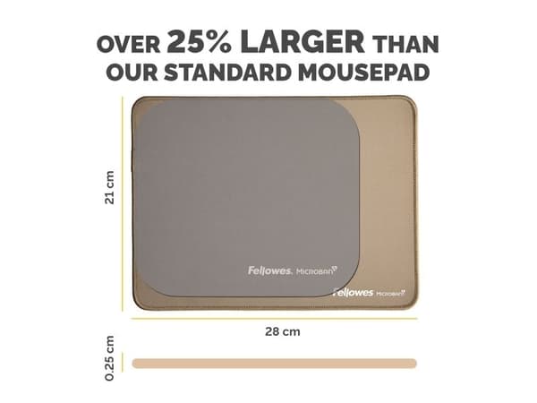 Fellowes Breyta - Musematte - ekstra stor - sand