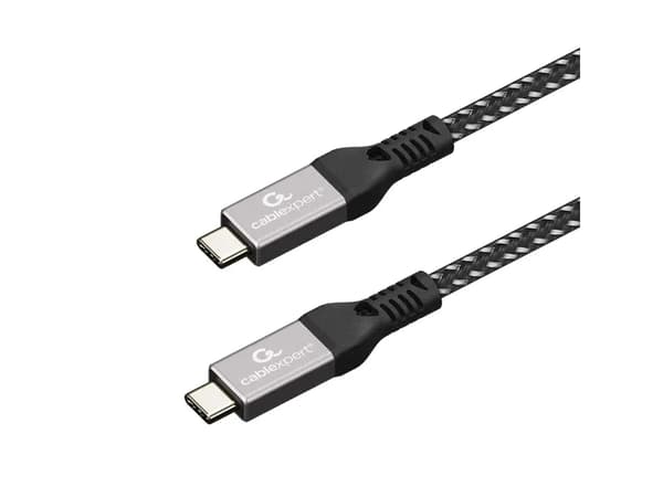 Cablexpert Premium - USB-kabel - USB-C (hane) till USB-C (hane) - USB4 Gen3x2 - 1.5 m - 8K60Hz stöd, flätad