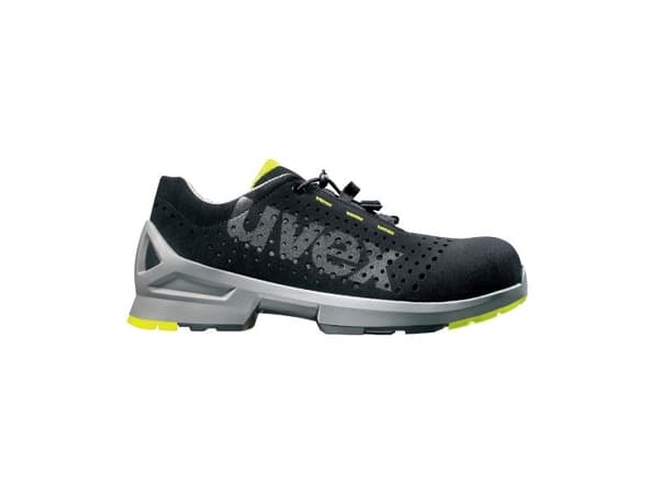 Uvex 8543.8 S1 SRC, Hankjønn, Voksen, Vernesko, Svart, S1, SRC, Hurtigsnører