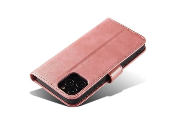 Magnetfodral elegant skydd med lock och stativfunktion för Poco M4 Pro 5G rosa
