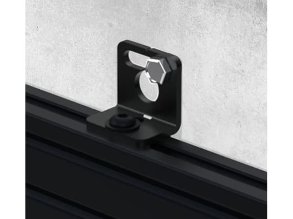 B-TECH System X - Monteringskomponent (rail mounting bracket) - ultra-slim - svart