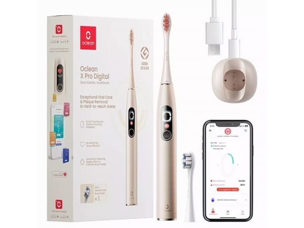 Oclean X Pro Digitaalinen hammasharjasetti (kultainen)