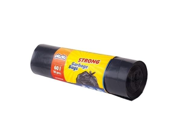 Søppelsekker plast strong 60 l 10 pk