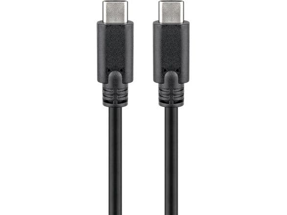 Goobay 67976, 1 m, USB C, USB C, USB 2.0, Hane/Hane, Grå