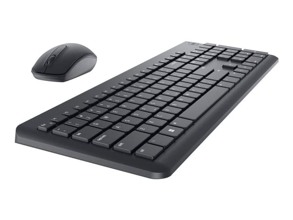 DELL KM3322W, Langaton, Langaton RF, Plunger key switch, QWERTY, Musta, Sisältää hiiren