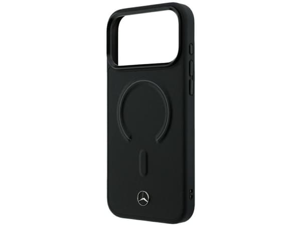 Mercedes Leather 3D MagSafe Case for iPhone 18 Pro Max / 17 Pro Max - Black