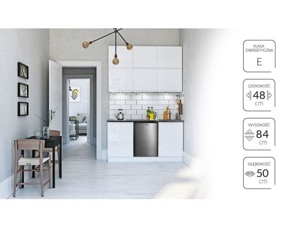 MPM 112-CJ-16/AA, 81 l, Fristående, E, 40 dB, Grå