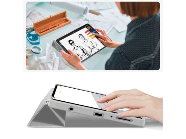 TechProtect SmartCase for Samsung Galaxy Tab A9 / A11 8,7" X110 / X115 / X133 / X135 - Grå