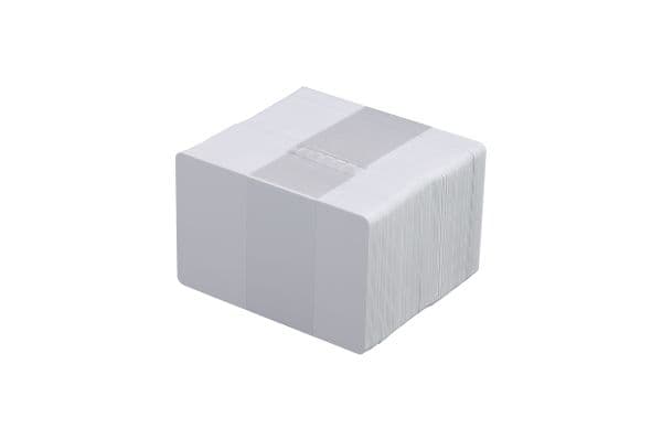 Evolis Classic Blank Cards - Polyvinylklorid - 20 mil - vit - 100 kort kort (paket om 5) - för Evolis Dualys Basic, Dualys Mag ISO, Pebble Basic, P...
